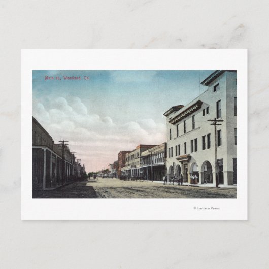 Carte Postale Vue de Main StreetWoodland, CA (Devant)