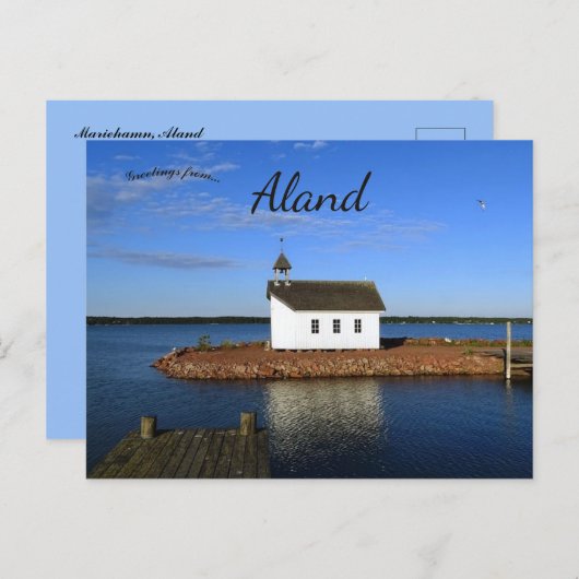 Carte Postale Vue de Mariehamn Aland (Devant / Derrière)