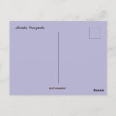 Carte Postale Vue de Mérida Venezuela (Dos)