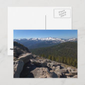 Carte Postale Vue de Mitchell Peak au parc national Sequoia (Devant / Derrière)