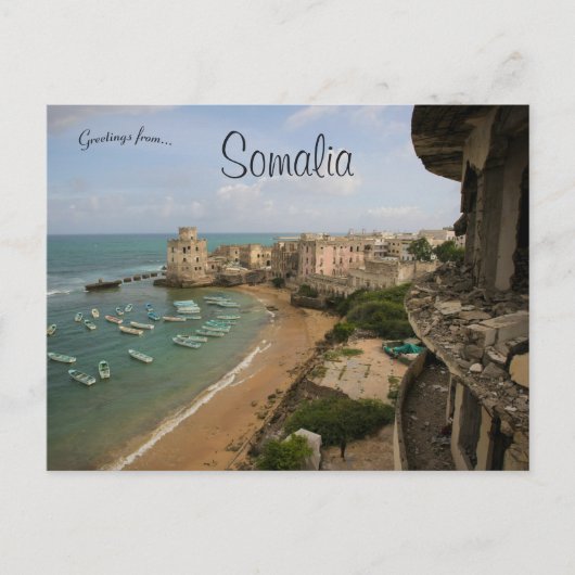 Carte Postale Vue de Mogadiscio Somalie (Devant)
