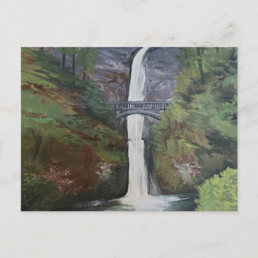 Carte Postale Vue de Multnomah Falls (Devant)