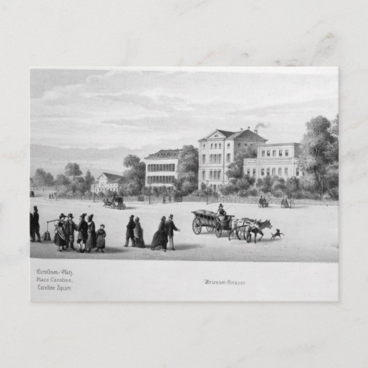 Carte Postale Vue de Munich, 1869 (Devant)