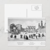 Carte Postale Vue de Munich, 1869 (Devant / Derrière)