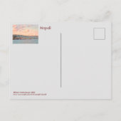 CARTE POSTALE VUE DE NAPOLI/NAPLES, ITALIE COUCHER DE SOLEIL DEP (Dos)