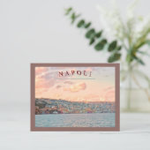 CARTE POSTALE VUE DE NAPOLI/NAPLES, ITALIE COUCHER DE SOLEIL DEP (Debout devant)