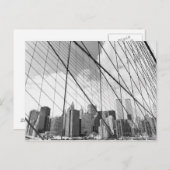 Carte Postale Vue de New York depuis Brooklyn Bridge (Devant / Derrière)