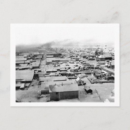 Carte Postale Vue de Nome, Alaska avec neige (Devant)