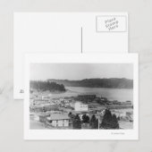 Carte Postale Vue de North Bend, Oregon Photographie (Devant / Derrière)