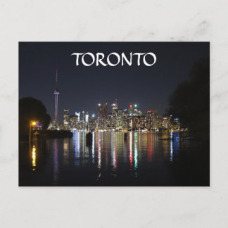 Carte Postale Vue de nuit de Toronto d'île de Toronto