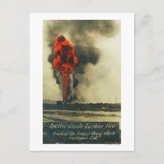 Carte Postale Vue de Pacific Crude Gusher FireFellows, CA (Devant)