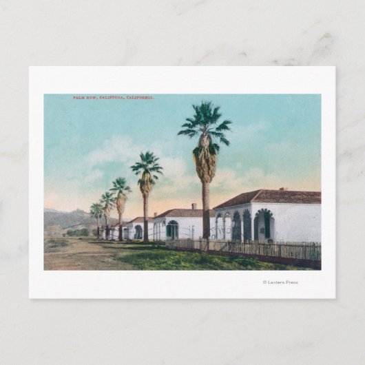 Carte Postale Vue de Palm RowCalistoga, CA (Devant)