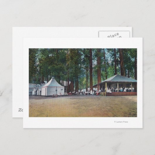 Carte Postale Vue de parc national de CurryYosemite de camp, CA (Devant / Derrière)