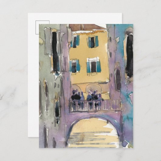 Carte Postale Vue de pont en canal des destinations | Venise (Devant / Derrière)