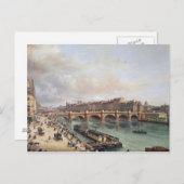 Carte Postale Vue de Pont Neuf, 1832 (Devant / Derrière)