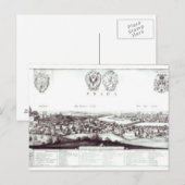Carte Postale Vue de Prague, 1649 (Devant / Derrière)