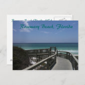 Carte Postale Vue de promenade de plage de Rosemary (Devant / Derrière)