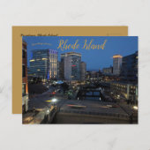 Carte Postale Vue de Providence Rhode Island (Devant / Derrière)