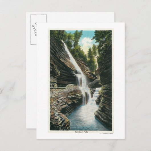 Carte Postale Vue de Rainbow Falls (Devant / Derrière)