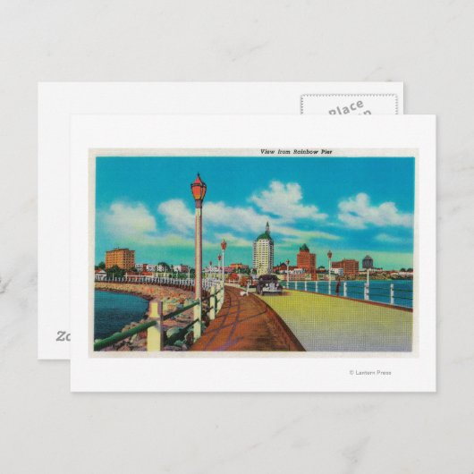 Carte Postale Vue De Rainbow Pier, Long Beach (Devant / Derrière)