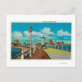 Carte Postale Vue De Rainbow Pier, Long Beach (Devant)