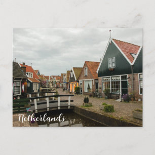 Carte Postale Vue de rue à Volendam, Pays-Bas