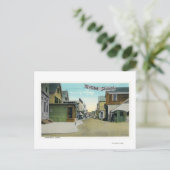 Carte Postale Vue de rue commerciale (Debout devant)