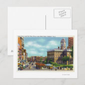 Carte Postale Vue de rue principale de State Street & Old State (Devant / Derrière)