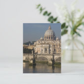 Carte Postale Vue de Saint Pierre avec le Ponte sant' Angelo (Debout devant)