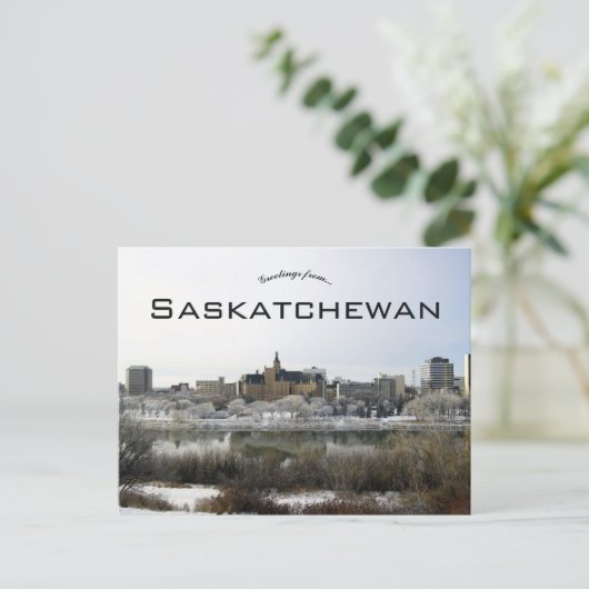Carte Postale Vue de Saskatoon Saskatchewan (Debout devant)