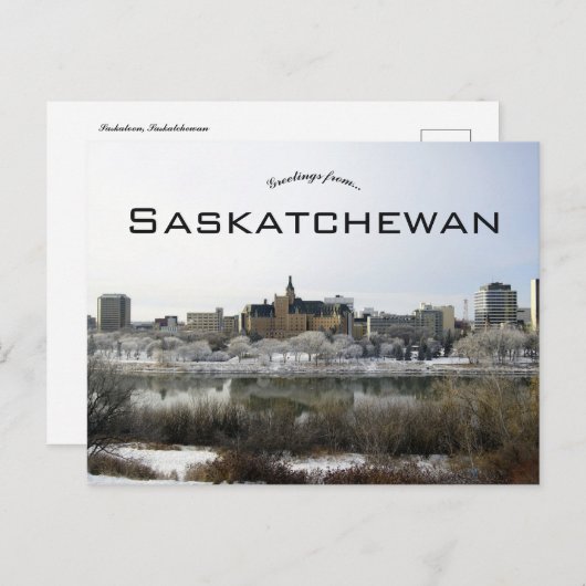 Carte Postale Vue de Saskatoon Saskatchewan (Devant / Derrière)