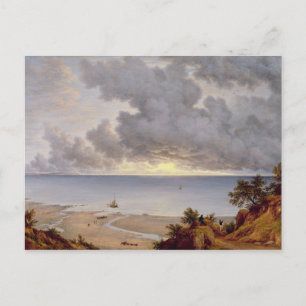Carte Postale Vue de Shanklin, île de Wight, vers 1827 (huile su