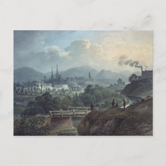 Carte Postale Vue de Shrewsbury à travers la Severn (Devant)