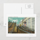 Carte Postale Vue de Steeplechase Rollercoaster (Devant / Derrière)