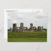 Carte Postale Vue de Stonehenge (Devant / Derrière)