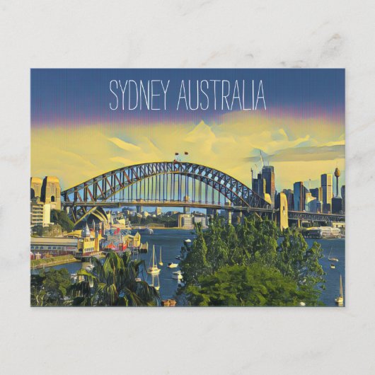 Carte Postale vue de sydney bridge (Devant)