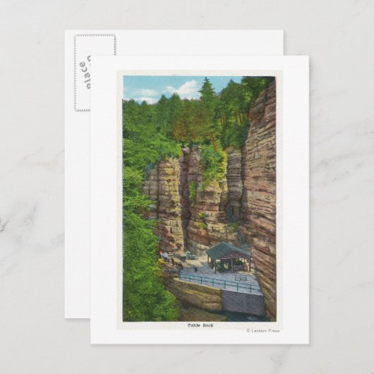 Carte Postale Vue de Table Rock (Devant / Derrière)