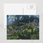 Carte Postale Vue de Tolède d'El Greco (Devant / Derrière)