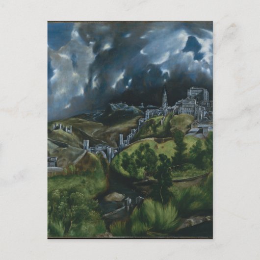 Carte Postale Vue de Tolède par El Greco (Devant)