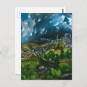 Carte Postale Vue de Tolède par El Greco (1599) (Devant / Derrière)