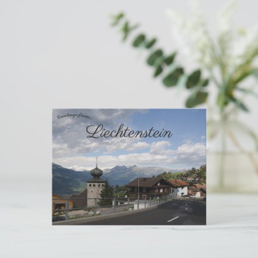 Carte Postale Vue de Triesenberg Liechtenstein (Debout devant)