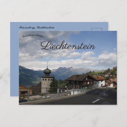 Carte Postale Vue de Triesenberg Liechtenstein (Devant / Derrière)
