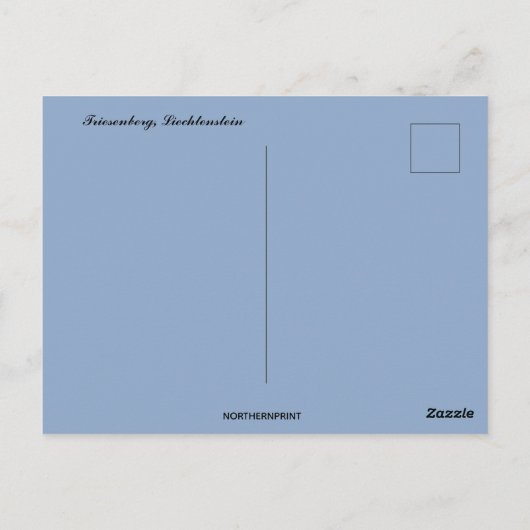 Carte Postale Vue de Triesenberg Liechtenstein (Dos)