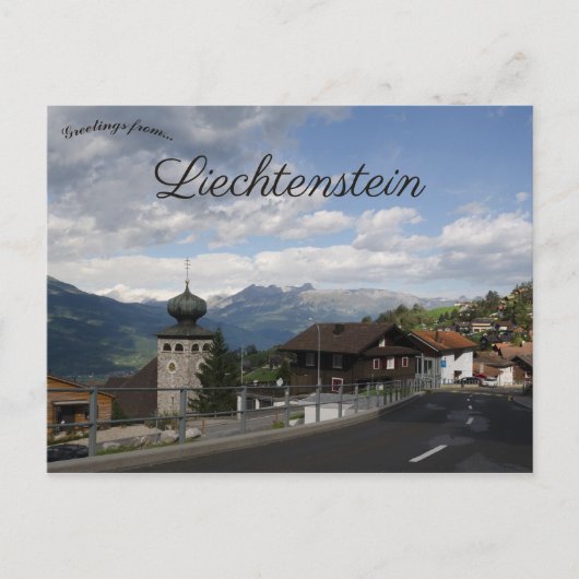 Carte Postale Vue de Triesenberg Liechtenstein (Devant)