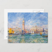 Carte Postale Vue de Venise par Renoir (Devant / Derrière)