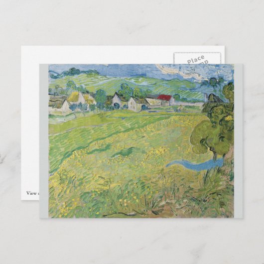 Carte Postale Vue de Vessenots près d'Auvers par Vincent Van Gog (Devant / Derrière)