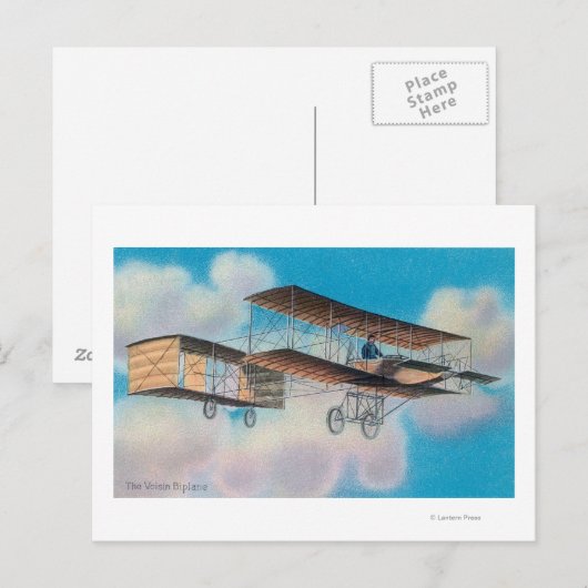 Carte Postale Vue de Voisin BiplaneFrance (Devant / Derrière)