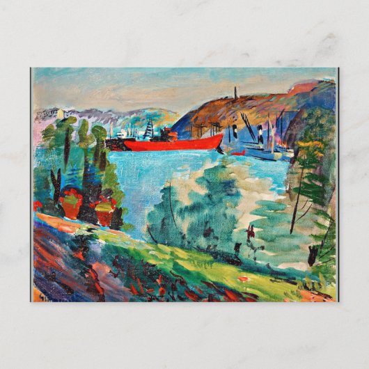 Carte Postale Vue de Waldemarsudde sur Kvarnholmen (Devant)
