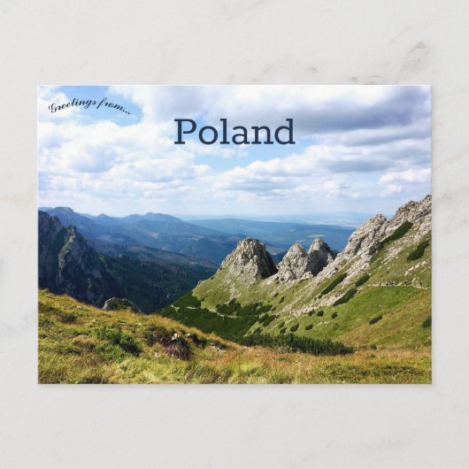 Carte Postale Vue de Zakopane Pologne (Devant)