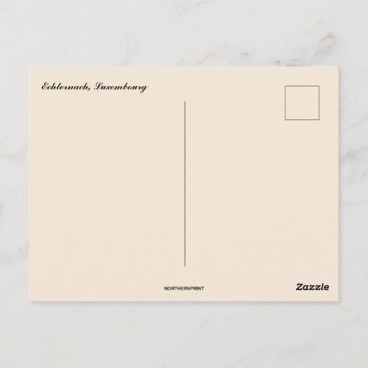 Carte Postale Vue d'Echternach Luxembourg (Dos)